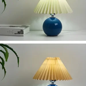 LumiPleat Lampe – Vintage Falten-Tischlampe